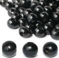 240Pcs Black Wood Beads 16mm for Craft Large Hole Wood Beads Hole:6mm by Dabaiitechann