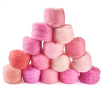 Boutigem 15 Colors 75G Pink Needle Felting Wool Roving, DIY Craft Spinning Wool - Image 8