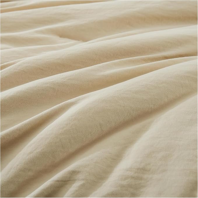 WRENSONGE Super King Plus Size Comforter Set- 7 Pieces Beige Bed in a Bag Super - Image 4