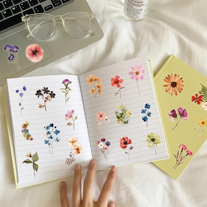 Transparent Flora Scrapbook Stickers Aesthetic Flowers Stickers | Transparent & - Image 5