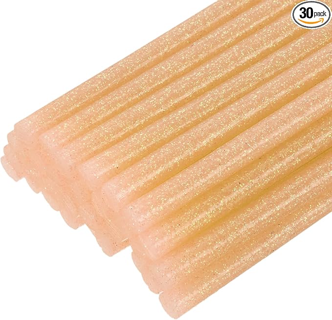 uxcell 30pcs Full Size Hot Glue Gun Sticks 8-inch x 0.27-inch High Sticky Small by uxcell