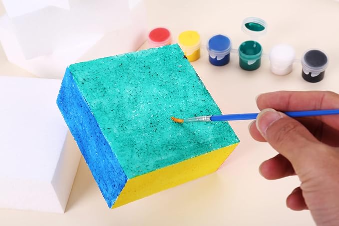 AMZQNART 8pcs 4x4x2in Craft Foam Blocks White - Image 4