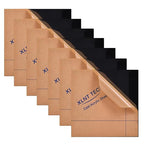 6 PCS Black Cast Acrylic Opaque Plastic Sheet 8 x 8 Inch, by MaterialsParts