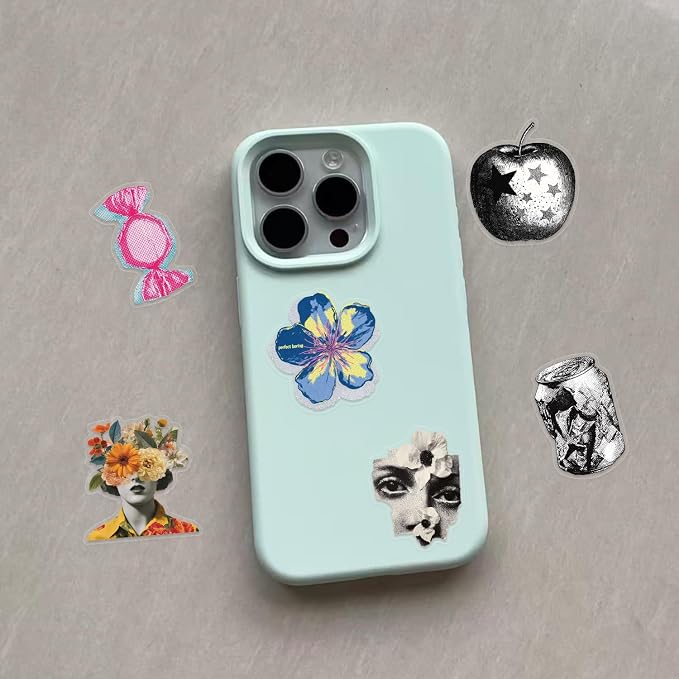 50 Pieces Trendy Y2K Transparent Stickers - Image 5