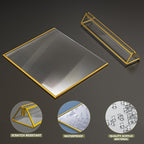 Acrylic Sign Holder 6X4 Gold Frames Double-Sided Gold Picture Frames - Image 4
