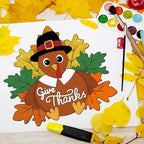 Paintable Thanksgiving Ornaments 3 Sets, Wooden Turkey Ornaments to Paint - Image 7