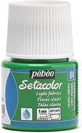 Pebeo Setacolor Light Fabrics Paint 45-Milliliter Bottle, Lawn Green by Unknown