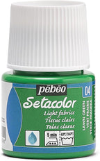 Pebeo Setacolor Light Fabrics Paint 45-Milliliter Bottle, Lawn Green by Unknown