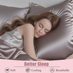 Mulberry Silk Pillow Cases 2 Pack Standard Size - Image 4