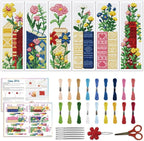 ACRNIGHEET 6PCS Cross Stitch Bookmark Kit by ACRNIGHEET
