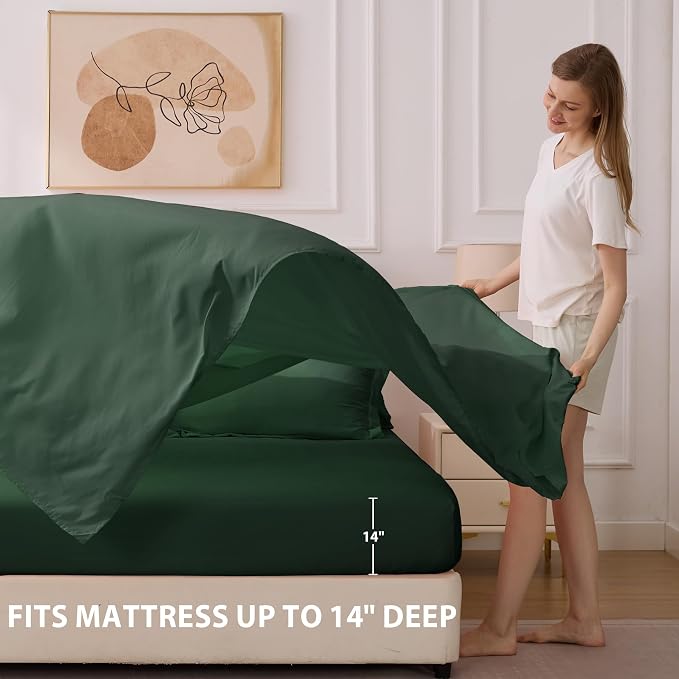 King Comforter Set Emerald Green - Image 6