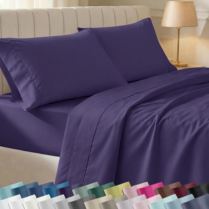 California Design Den Soft Twin Size 100% Cotton Sheet Sets, 400 Thread Count by CaliforniaDesignDen