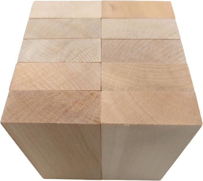 10PCS Basswood Carving Blocks, Whittling Wood Carving Kit, Unfinished Wooden - Image 4