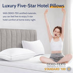 ROUMEA Pillows Queen Size Set of 2, Gusseted Bed Pillows - Image 3