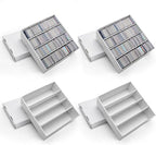 RLAVBL 4 Pack Trading Card Storage Box, 4 Row by RLAVBL