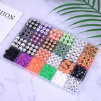 BBita 1480pcs Halloween Polymer Clay Beads Charms Friendship Bracelet Necklace - Image 2