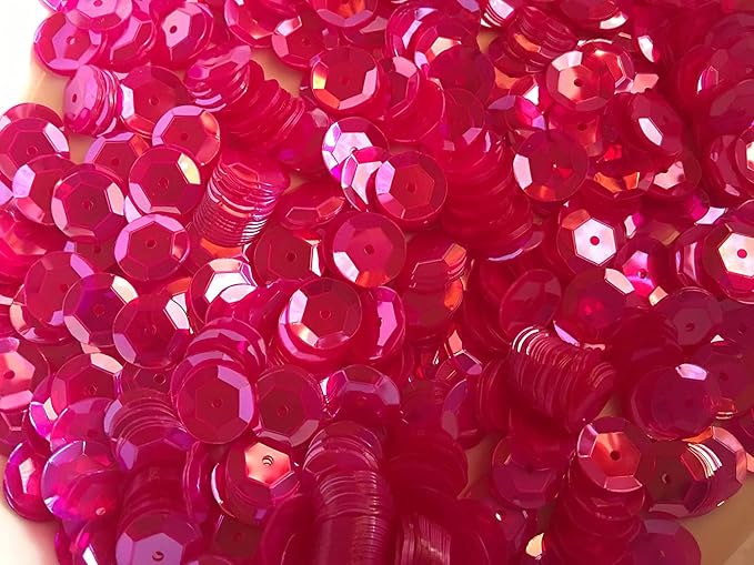 Sequins 8mm 800/Pkg Fuchsia-Hot Pink - Image 2