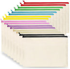 Koolmox Small Cosmetic Bag 16 Pcs, Canvas Pouch by Koolmox