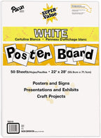 Pacon Super Value Poster Board, 50 Sheets by Pacon