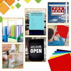 Outus 6 Pieces Colored Acrylic Sheet White 12 x 12 Inch Colorful Clear Sheet - Image 7