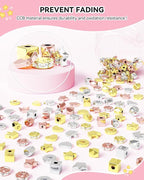 ARTDOT 1740 Pieces Gold Beads for Friendship Bracelets Making Kit, 8 Shapes - Image 3