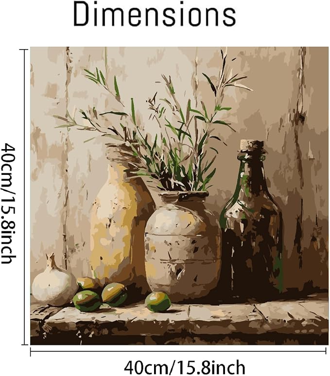 Mrnsiet Paint by Number for Adults Beginners, Easy Bottles Paint by Numbers - Image 3