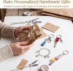 BESARME 695PCS Keychain Making Kit Metal Key Chain Supplies - Image 3