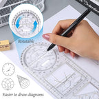 Multifunctional Geometric Ruler, Draft Rulers - Image 4