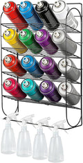Spray Can Holder Storage Rack Wall Mounted, Metal Spray Paint Rack Organizer by YEXEXINM