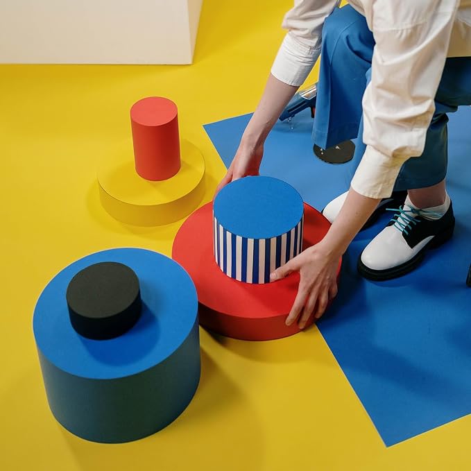 PATIKIL 4inch Circle Card Stock, Sky Blue - Image 5