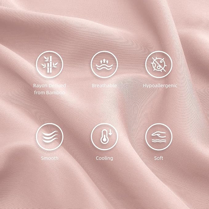 King Pillowcases, Cooling Viscose from Bamboo Pillow Covers - Image 5