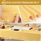 Butter Yellow Felt Fabric Sheet 36" X 36", 1.4mm Thick Large Soft Durable - Image 5