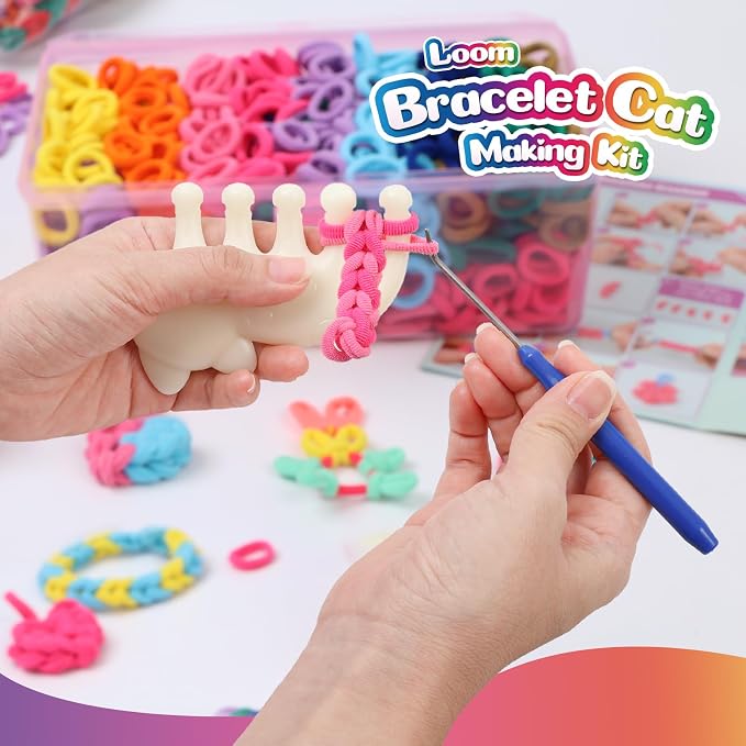 DDAI Bracelet Making Kit for Girls Ages 6-12 – Arts and Crafts for Kids Weaving - Image 2