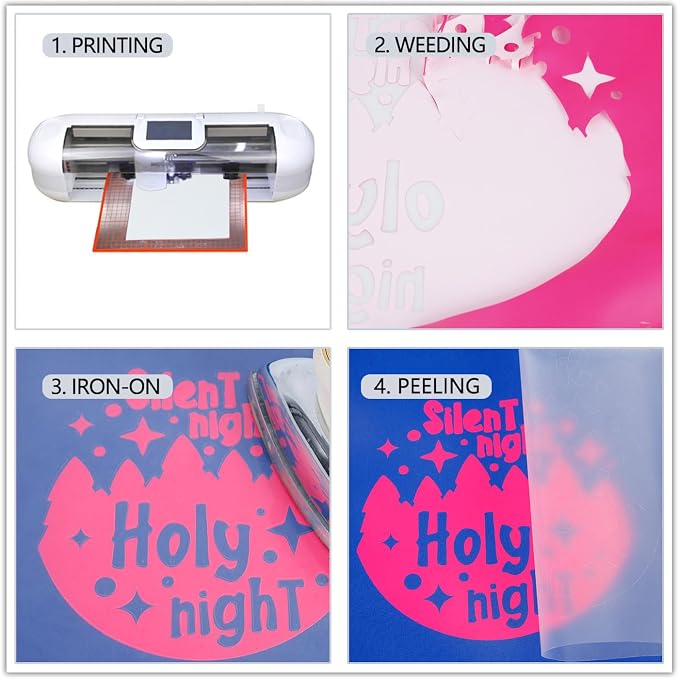 guangyintong Glow in The Dark Heat Transfer Vinyl HTV Rolls, PU Elastic HTV - Image 6