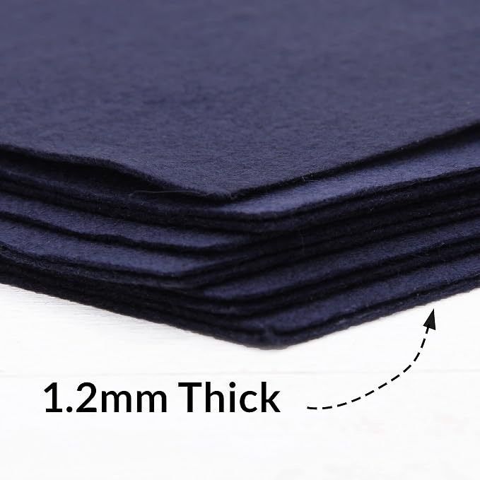 Threadart Dark Navy Premium Felt Sheets - Image 3