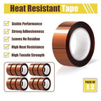 MEBMIK 12 Rolls 20mm x16m Heat Tape High Temperature Heat Resistant Tape Heat - Image 3