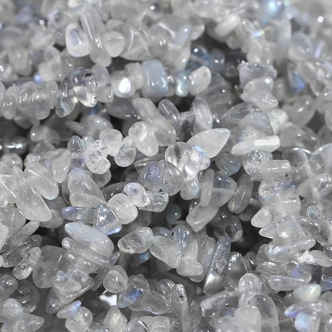 260pcs Natural Labradorite Crystal Beads Chips 5mm to 8mm Irregular Gemstone - Image 3