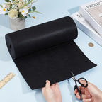 BENECREAT Black Felt Roll, 118x11.81 Inch Craft Felt Fabric Soft Fabric Sheets - Image 3
