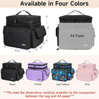 LEFOR·Z Sewing Supplies Organizer, Double-Layer Sewing Accessories Storage Bag - Image 2
