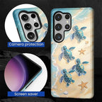 for Samsung Galaxy S25 Ultra Case, Sea Turtle Beach Pattern Glossy 2 in 1 - Image 6