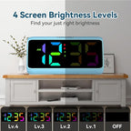 Netzu Loud Alarm Clock for Heavy Sleepers, RGB Alarm Clocks for Bedrooms - Image 5