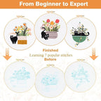 Embroidery Kit for Beginners, Stamped Kits - Image 3