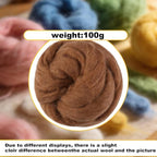 Wool Roving-3.5oz Needle Felting Wool, Soft Multi-Color Wool Fiber, Perfect - Image 2