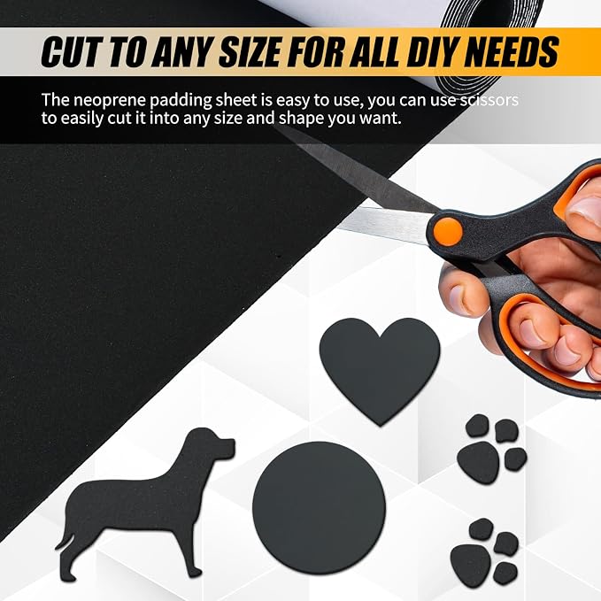 1/16" T x 12''W x 59''L Neoprene Foam Rubber Sheet - Image 4