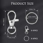 Bonison 94pcs Keychain Making Kit - Image 2