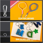 LEOBRO 145PCS Key Rings and Keychain Clips, Keychain Making Kit, Lobster Claw - Image 6