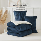 BEDELITE Pintuck Fluffy King Size Comforter Set - Image 7