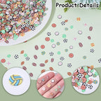 SUNNYCLUE 90G Polymer Clay Slices Ball Cabochon Mini Football Rugby Baseball - Image 6