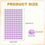 HARFINGTON 5 Sheet/800pcs Rhinestone Adhesive Stickers Self Adhesive Acrylic - Image 2