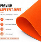 Orange Large Felt Fabric 36" x 36", 1mm Stiff Felt Sheet, Nonwoven Fabric - Image 4